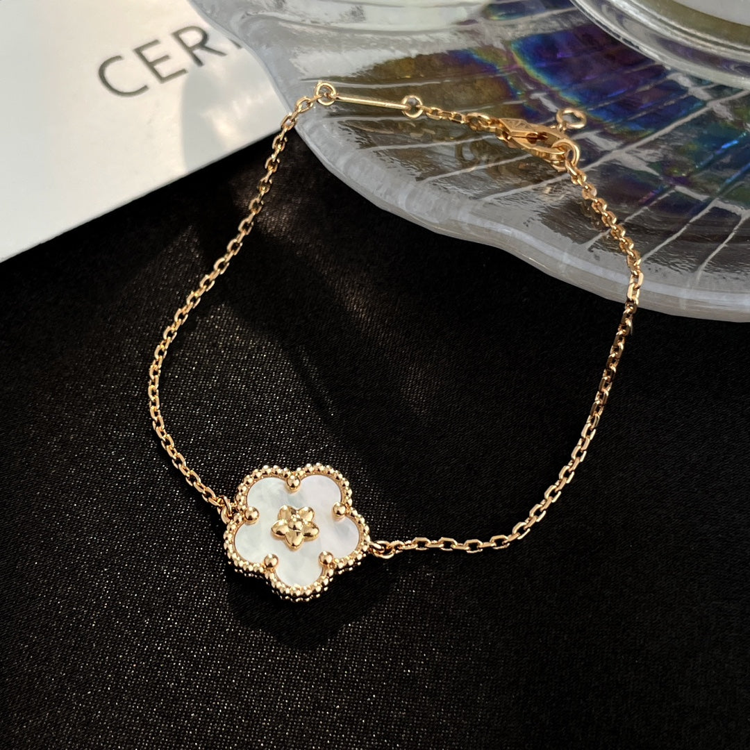 [sparkle Jewelry ]LUCKY SPRING ROSE GOLD MOP BRACELET