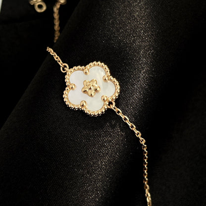 [sparkle Jewelry ]LUCKY SPRING ROSE GOLD MOP BRACELET