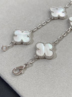 [sparkle Jewelry ]CLOVER WHITE PEARL MOP 5 MOTIF BRACELET COLLECTION