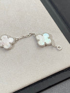 [sparkle Jewelry ]CLOVER WHITE PEARL MOP 5 MOTIF BRACELET COLLECTION