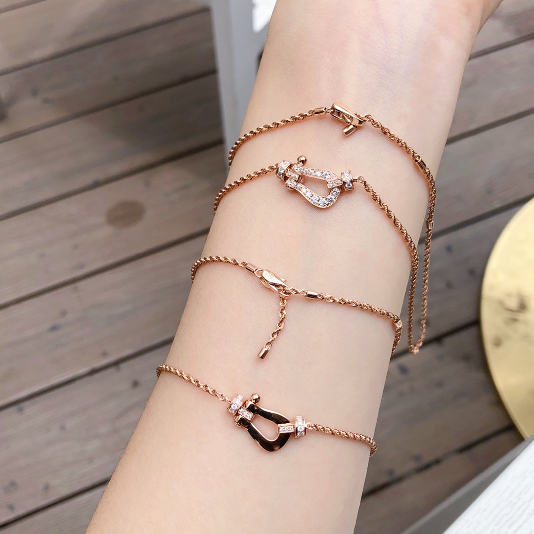 [sparkle Jewelry ]FORCE 10 PINK GOLD DIAMOND NECKLACE