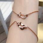 [sparkle Jewelry ]FORCE 10 PINK GOLD DIAMOND NECKLACE