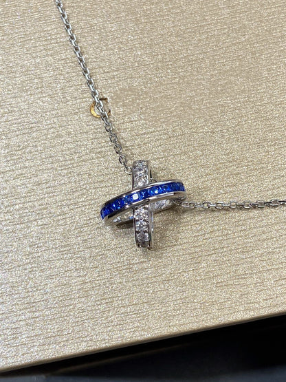 [Sparkle]リアン ダイヤモンド シルバー ネックレス