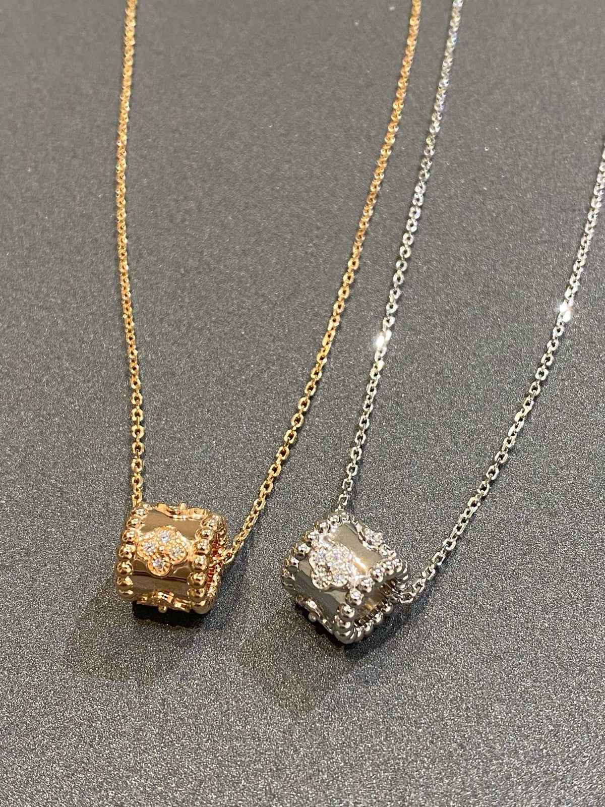 [sparkle Jewelry ]PERLEE PEDANT SIVLER DIAMOND NECKLACE