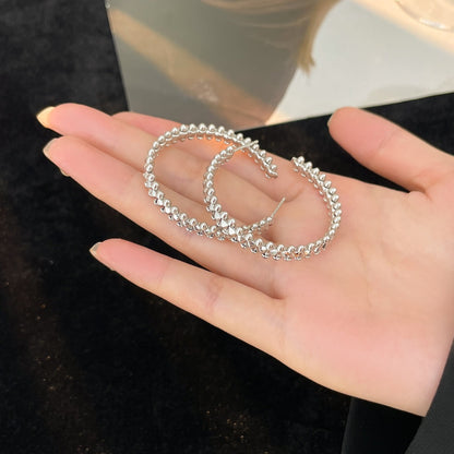 [sparkle Jewelery]CLASH HOOP LARGE EARRINGS