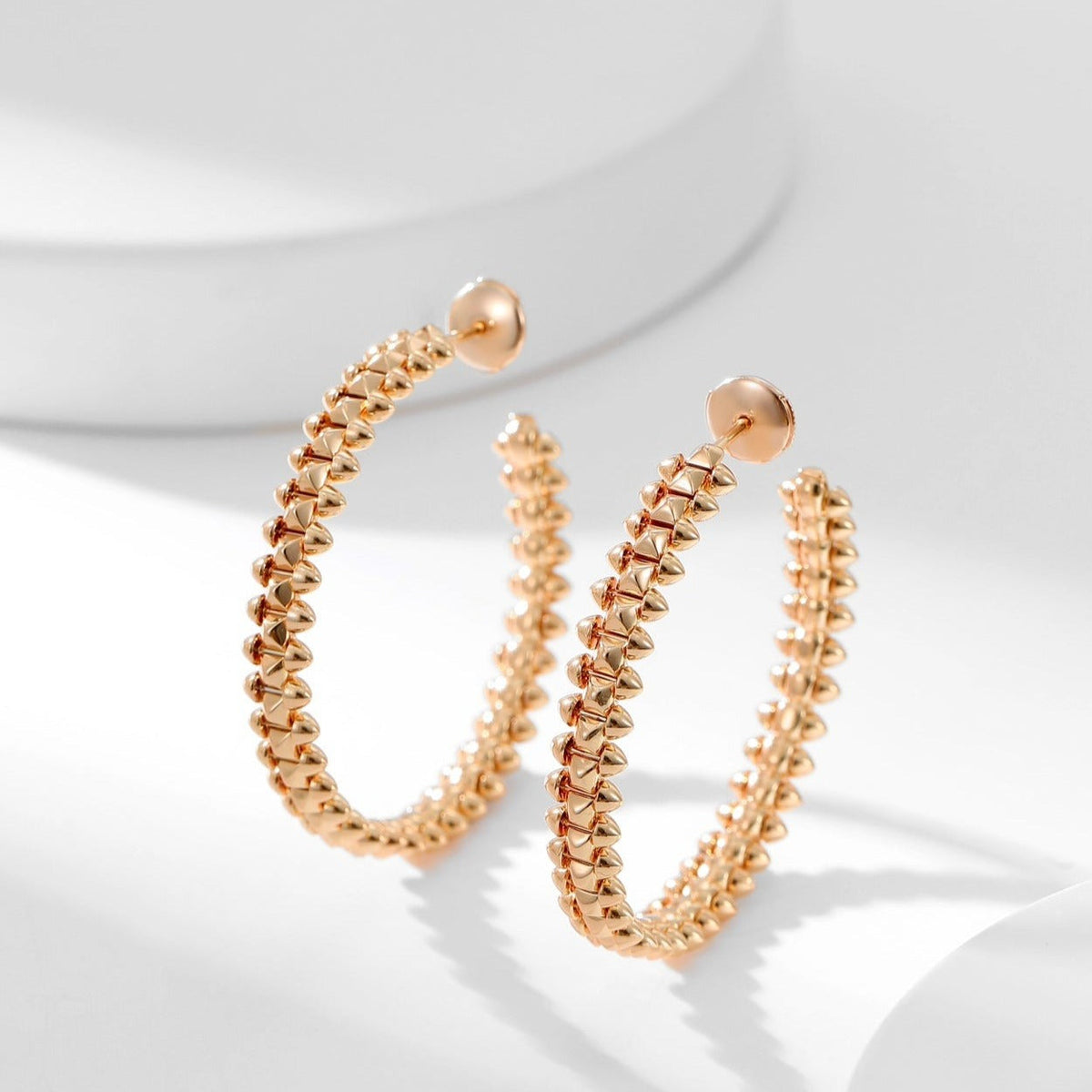 [sparkle Jewelery]CLASH HOOP LARGE EARRINGS