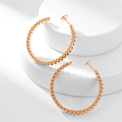 [sparkle Jewelery]CLASH HOOP LARGE EARRINGS