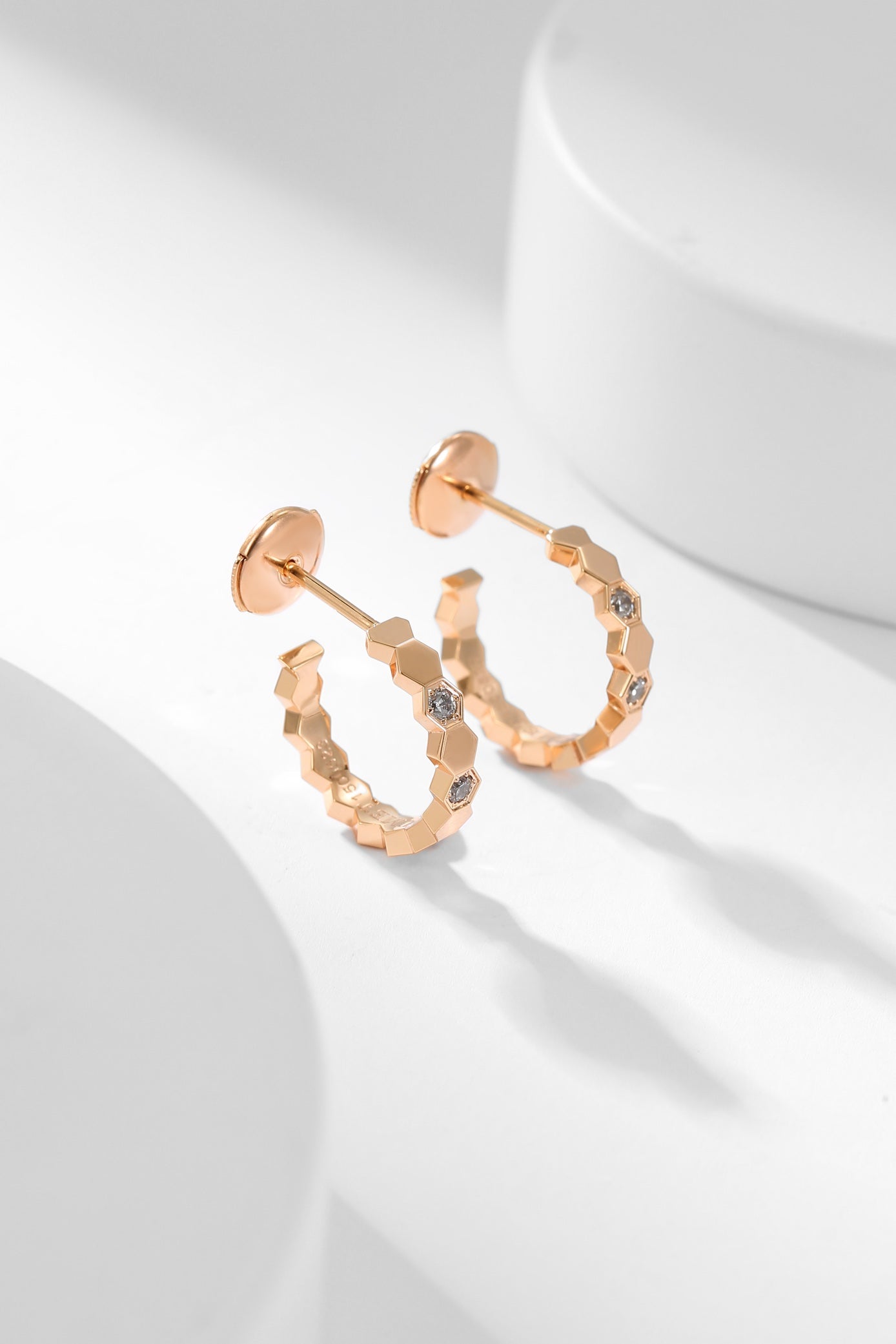 [Sparkle]BEE LOVE DIAMOND HOOP-OHRRINGE