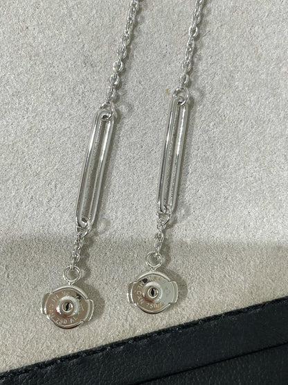 [Sparkle]CHAINE CHAOS DIAMOND DROP EARRINGS