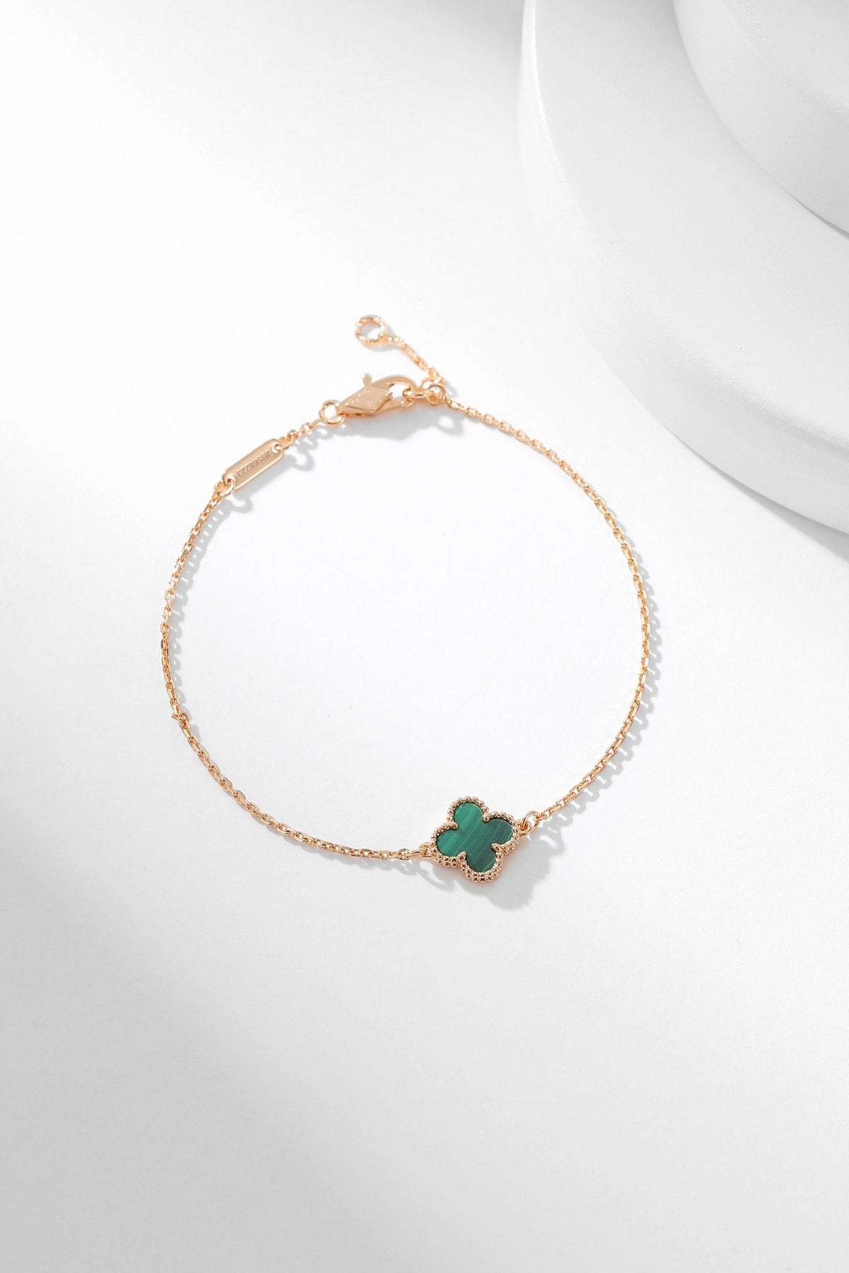 [sparkle Jewelry ]CLOVER BRACELET MALACHITE 1 MOTIF