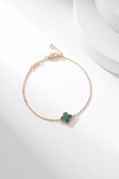[sparkle Jewelry ]CLOVER BRACELET MALACHITE 1 MOTIF