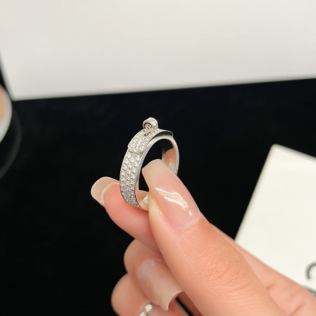[Glanz]KELLY SILBER DIAMANT RING