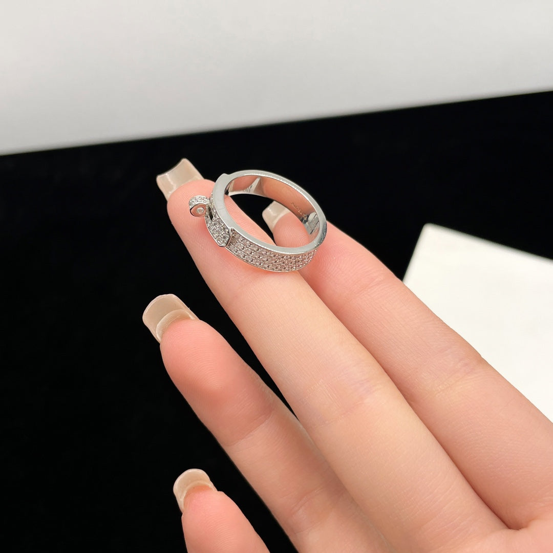 [Glanz]KELLY SILBER DIAMANT RING