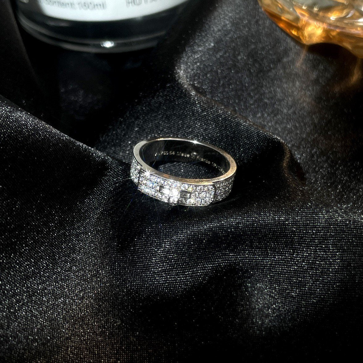 [Glanz]KELLY SILBER DIAMANT RING