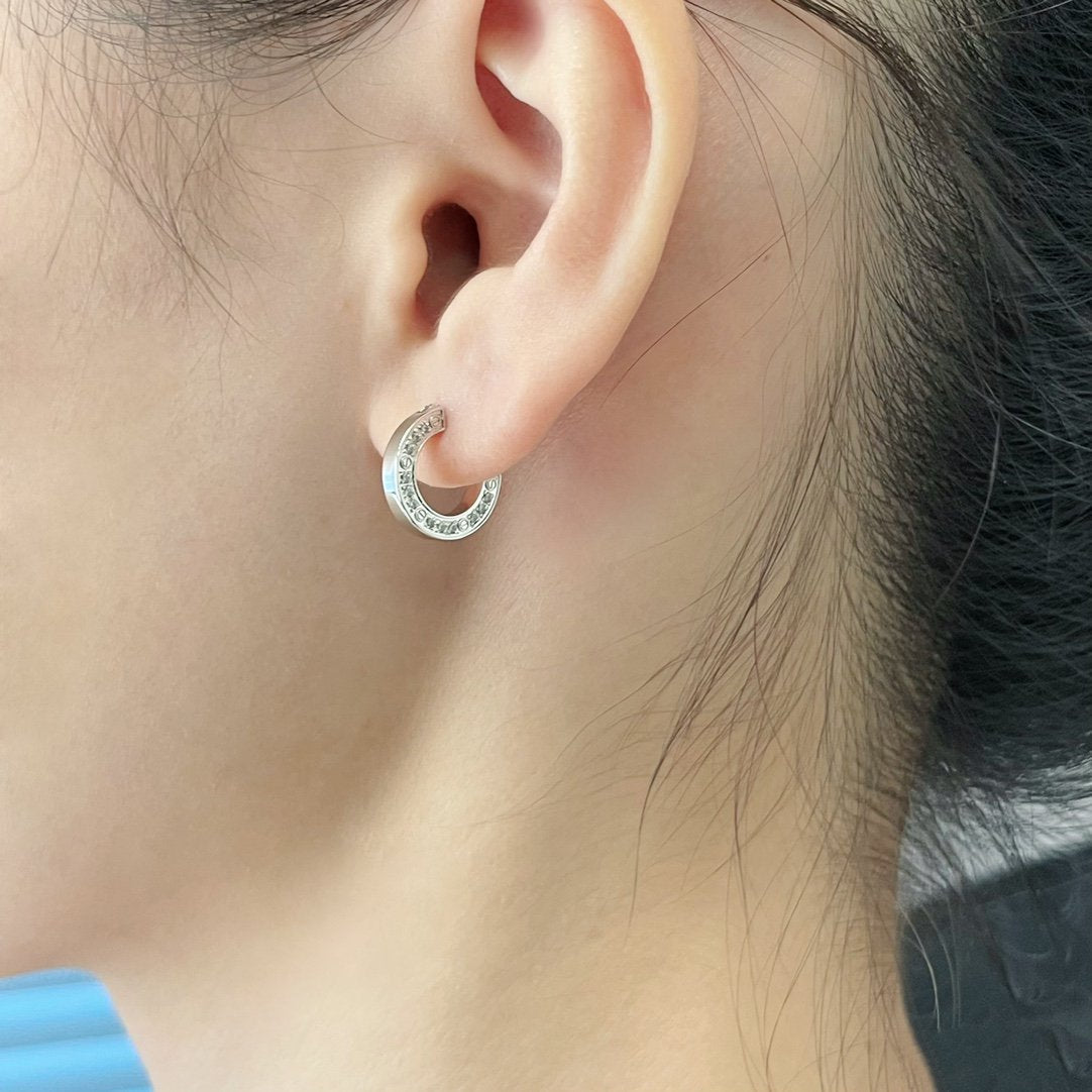 [sparkle Jewelery]LOVE DIAMOND EARRINGS