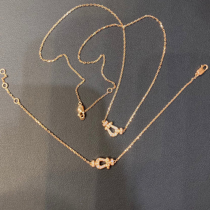 [sparkle Jewelry ]FORCE 10 DIAMOND PINK GOLD NECKLACE MINI MODEL