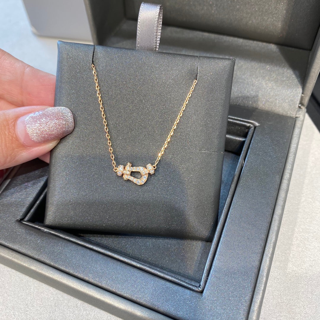 [sparkle Jewelry ]FORCE 10 DIAMOND PINK GOLD NECKLACE MINI MODEL