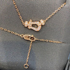 [sparkle Jewelry ]FORCE 10 DIAMOND PINK GOLD NECKLACE MINI MODEL