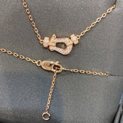 [sparkle Jewelry ]FORCE 10 DIAMOND PINK GOLD NECKLACE MINI MODEL