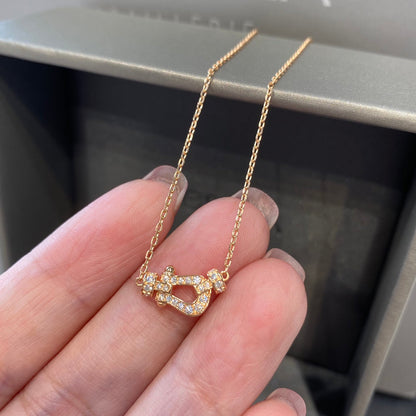 [sparkle Jewelry ]FORCE 10 DIAMOND PINK GOLD NECKLACE MINI MODEL