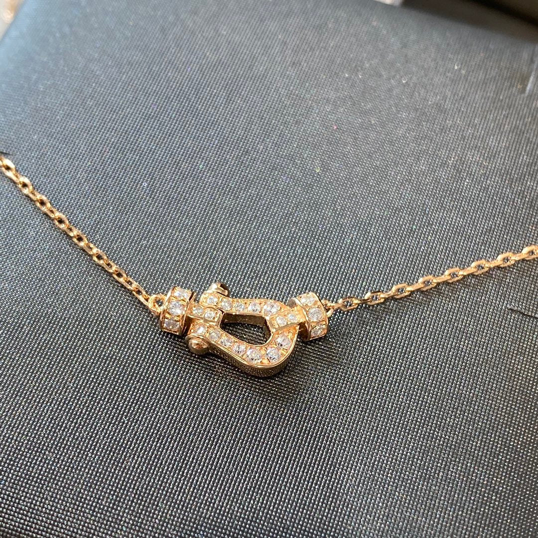 [sparkle Jewelry ]FORCE 10 DIAMOND PINK GOLD NECKLACE MINI MODEL