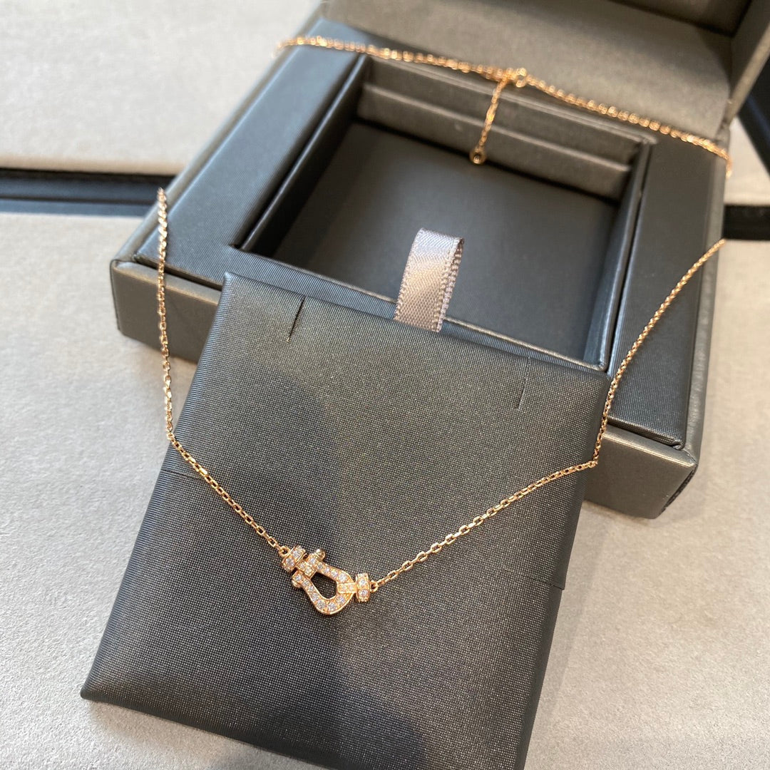 [sparkle Jewelry ]FORCE 10 DIAMOND PINK GOLD NECKLACE MINI MODEL