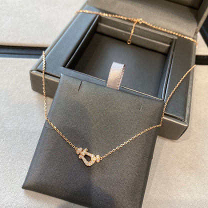 [sparkle Jewelry ]FORCE 10 DIAMOND PINK GOLD NECKLACE MINI MODEL