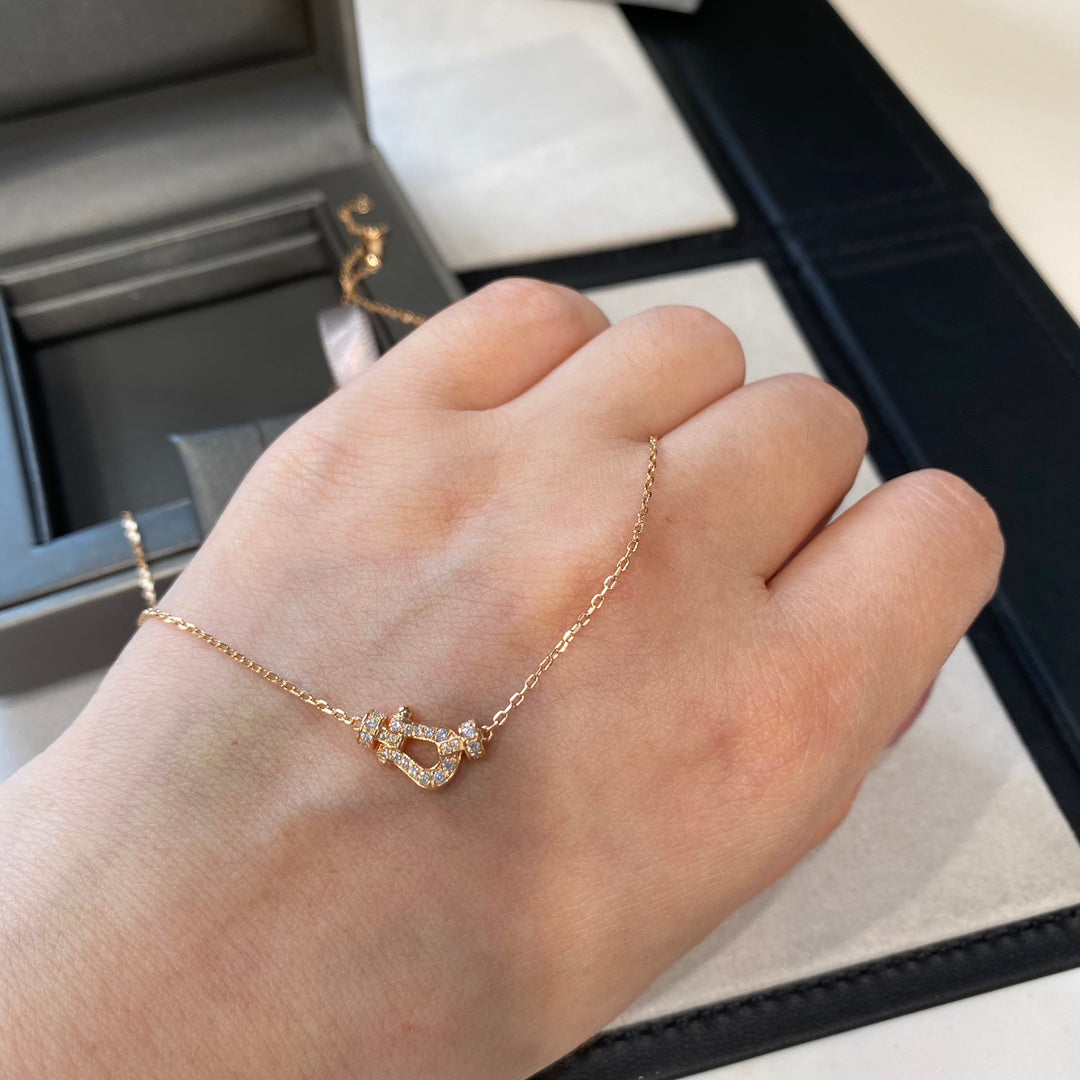 [sparkle Jewelry ]FORCE 10 DIAMOND PINK GOLD NECKLACE MINI MODEL