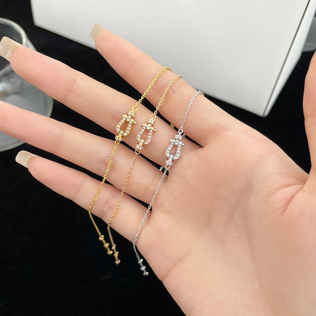 [sparkle Jewelry ]FORCE 10 FULL DIAMOND BUCKLE CHAIN LINK MINI MODEL