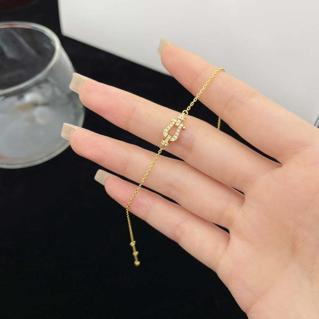 [sparkle Jewelry ]FORCE 10 FULL DIAMOND BUCKLE CHAIN LINK MINI MODEL