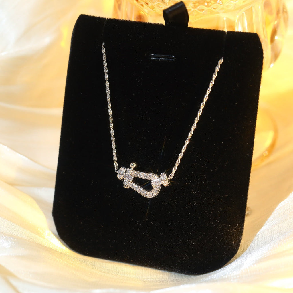 [sparkle Jewelry ]FORCE 10 DIAMOND SILVER NECKLACE MINI MODEL
