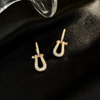 [sparkle Jewelry ]FORCE 10 FULL DIAMOND DROP EARRINGS MEDIUM MODEL