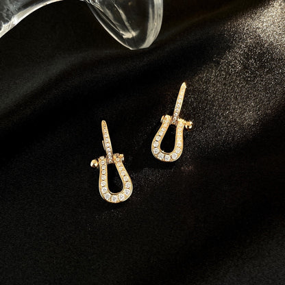[sparkle Jewelry ]FORCE 10 FULL DIAMOND DROP EARRINGS MEDIUM MODEL