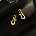[sparkle Jewelry ]FORCE 10 FULL DIAMOND DROP EARRINGS MEDIUM MODEL