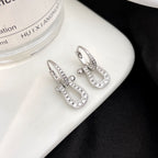 [sparkle Jewelry ]FORCE 10 FULL DIAMOND DROP EARRINGS MEDIUM MODEL