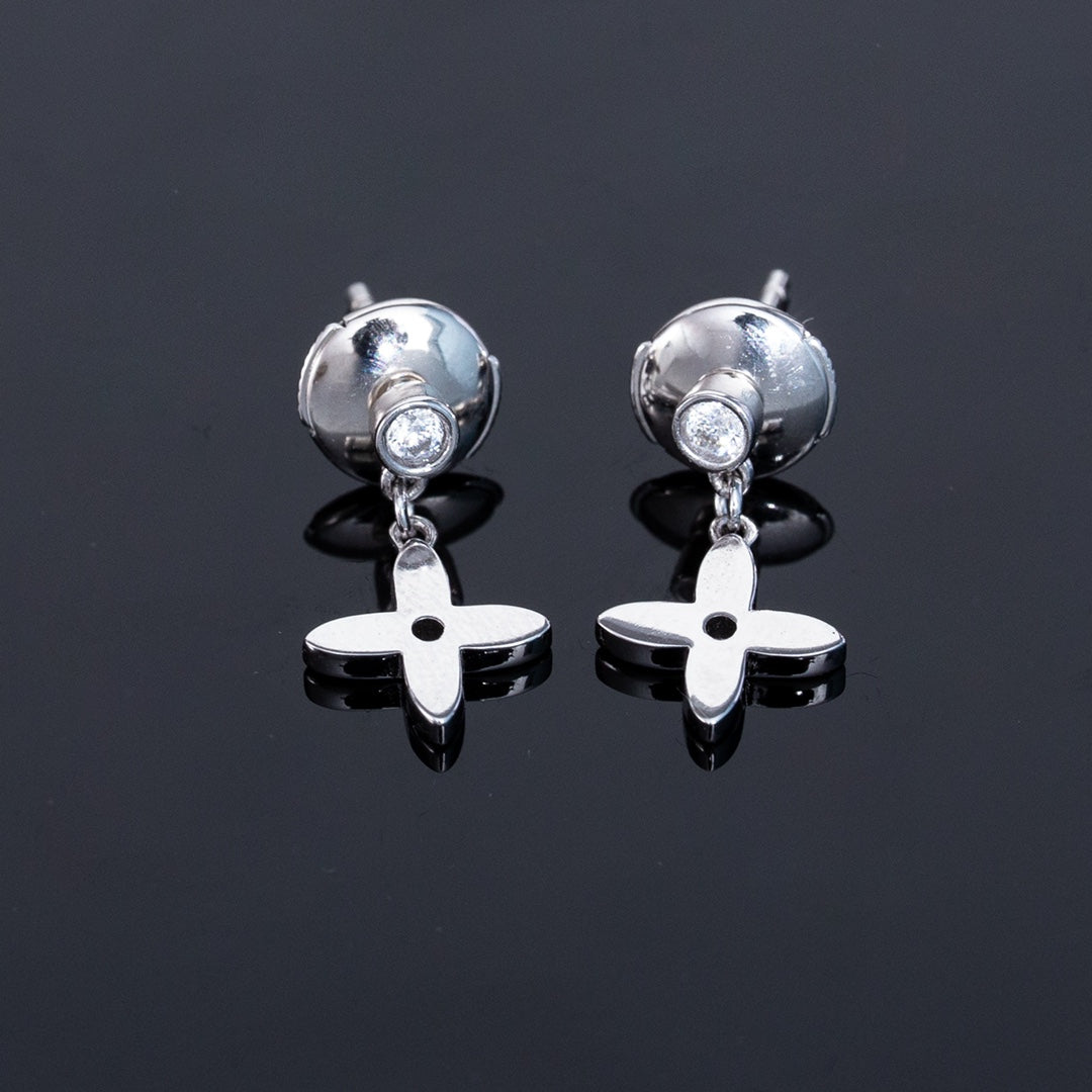 [Sparkle]VIDYLLE SILBERNE DIAMANT MINI-TROPFENOHRRINGE