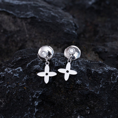 [Sparkle]VIDYLLE SILBERNE DIAMANT MINI-TROPFENOHRRINGE