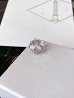 [sparkle Jewelry ]CLOVER SILVER RING
