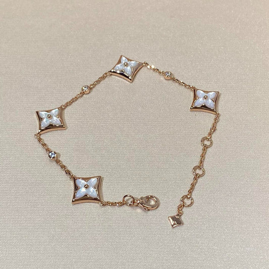 [Sparkle]STERNE 4 MOTIV MOP DIAMANT ROSÉGOLD ARMREIF