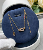 [sparkle Jewelry ]FORCE 10 DIAMOND PINK GOLD NECKLACE