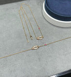 [sparkle Jewelry ]FORCE 10 DIAMOND PINK GOLD NECKLACE
