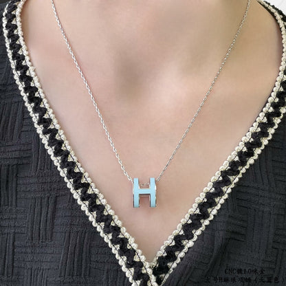 [Sparkle]POP H HELLBLAUE HALSKETTE