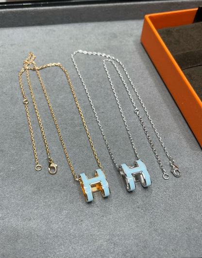 [Sparkle]POP H HELLBLAUE HALSKETTE