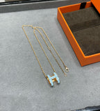 [sparkle Jewelry ]POP H SKY BLUE NECKLACE