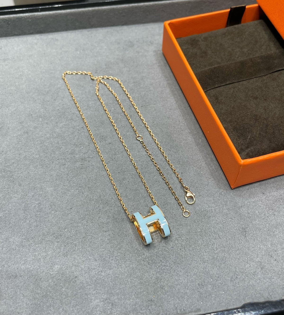 [sparkle Jewelry ]POP H SKY BLUE NECKLACE
