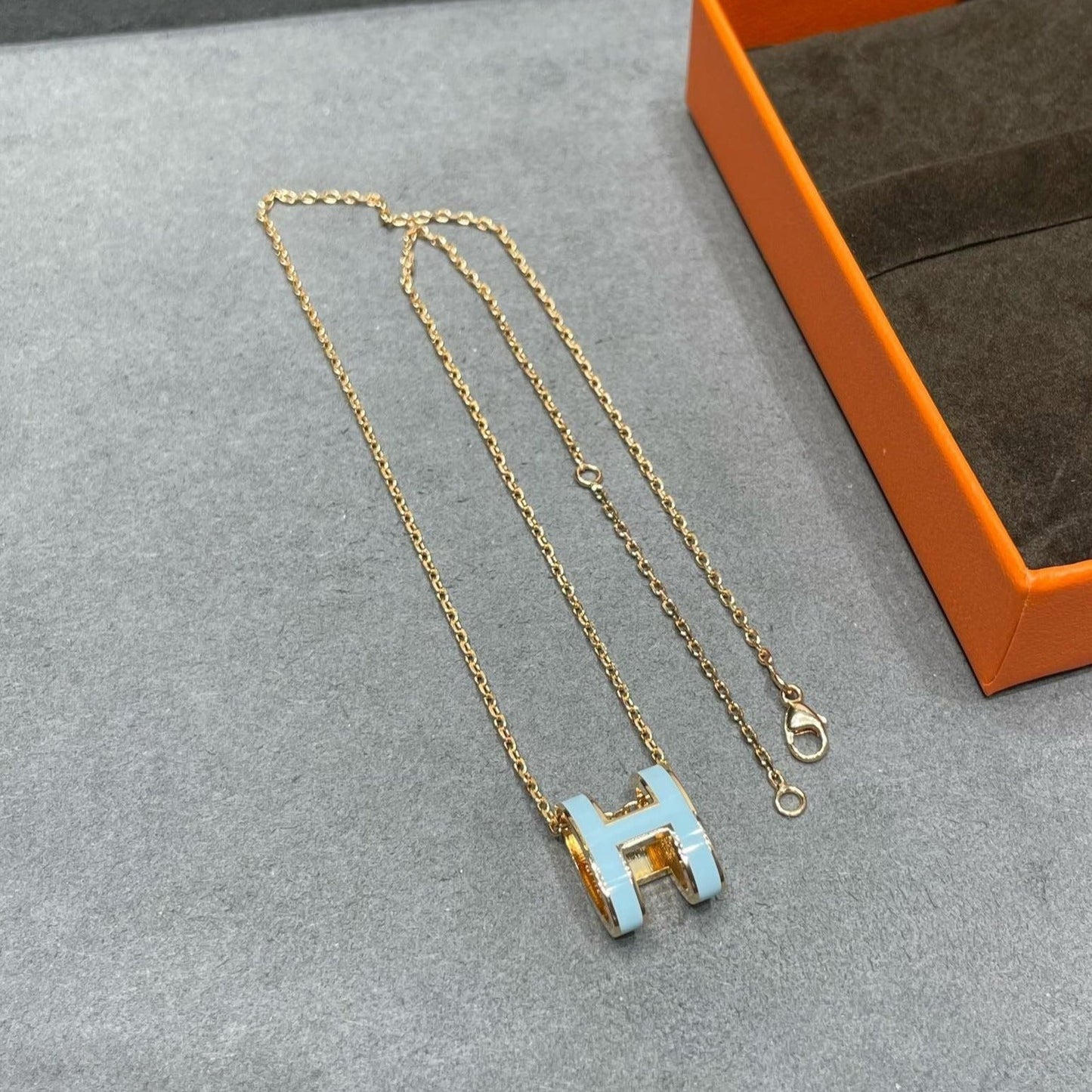[Sparkle]POP H HELLBLAUE HALSKETTE