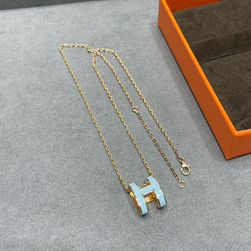 [Sparkle]POP H HELLBLAUE HALSKETTE