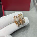 [sparkle Jewelery]LOVE 5.5MM DIAMOND PAVED EARRINGS
