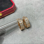 [sparkle Jewelery]LOVE 5.5MM DIAMOND PAVED EARRINGS