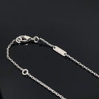 [sparkle Jewelry ]CLOVER PIETERSITE SILVER LONG NECKLACE